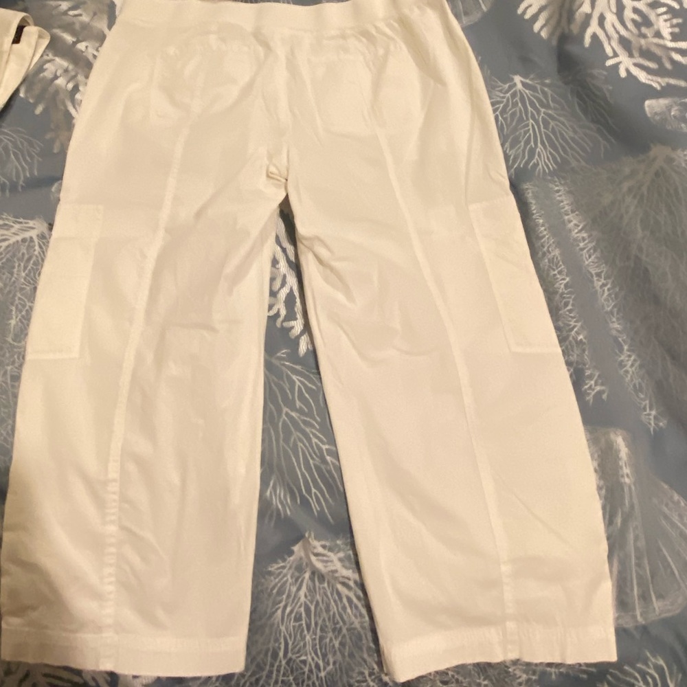 Womens Rafaello Comfort White Pants Size 14